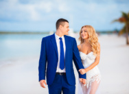 Свадьба в Доминикане  с гостями в пляжном ресторане {Дмитрий и Елена}